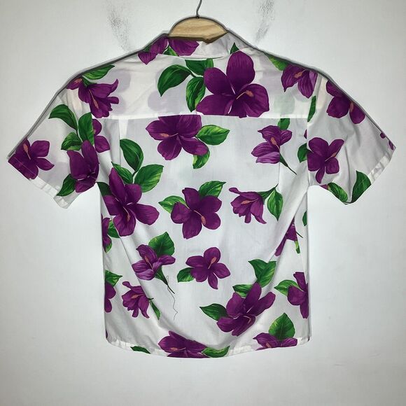 F & K Fashion Mens Short Sleeve Button Up Vintage Hawaiian Shirt Size Large - Picture 3 of 5